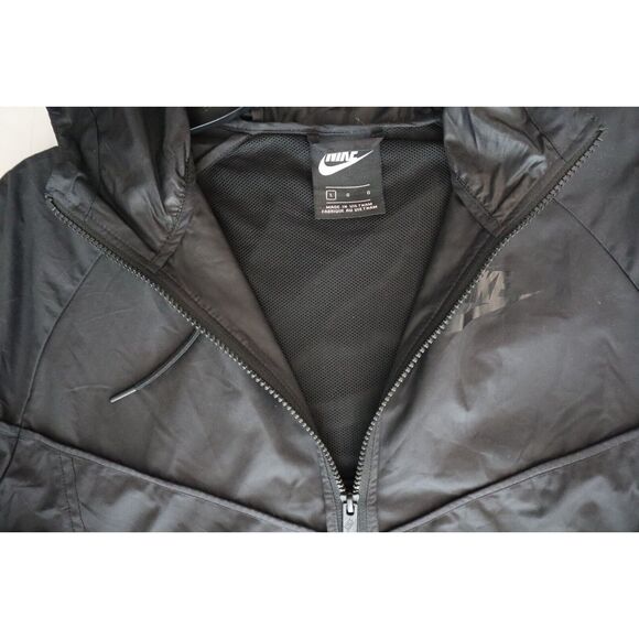 Nike 883495-010 Women's Sz L Black Windrunner Woven Windbreaker Jacket - Picture 4 of 15
